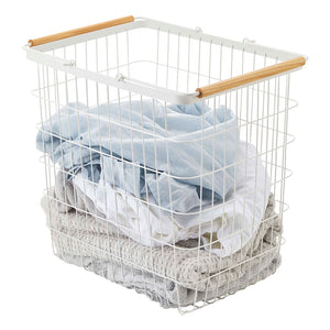 Cesto Ropa Rejilla Blanco