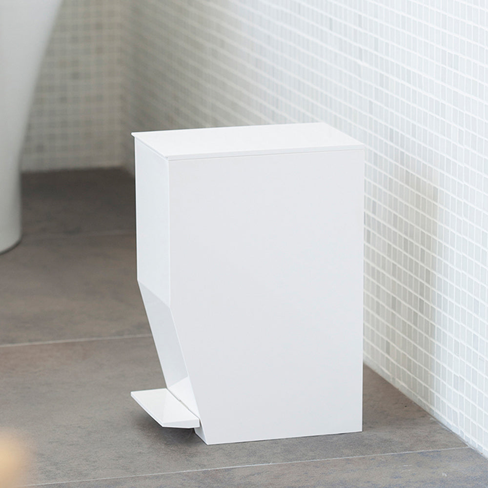 Basurero Pedal y Tapa Blanco
