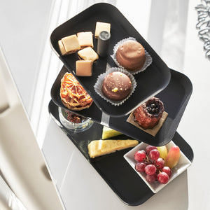 Set Platos Giratorios 3 Niveles Tower Negro