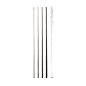 Set 4 Bombillas Reutilizables Acero Inoxidable