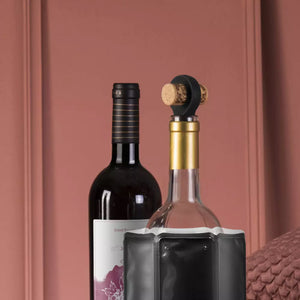 Set 2 Tapones para Vino Negro