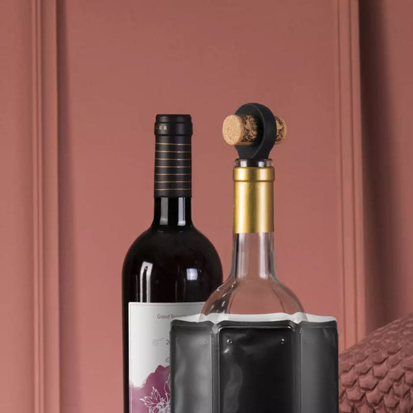 Set 2 Tapones para Vino Negro