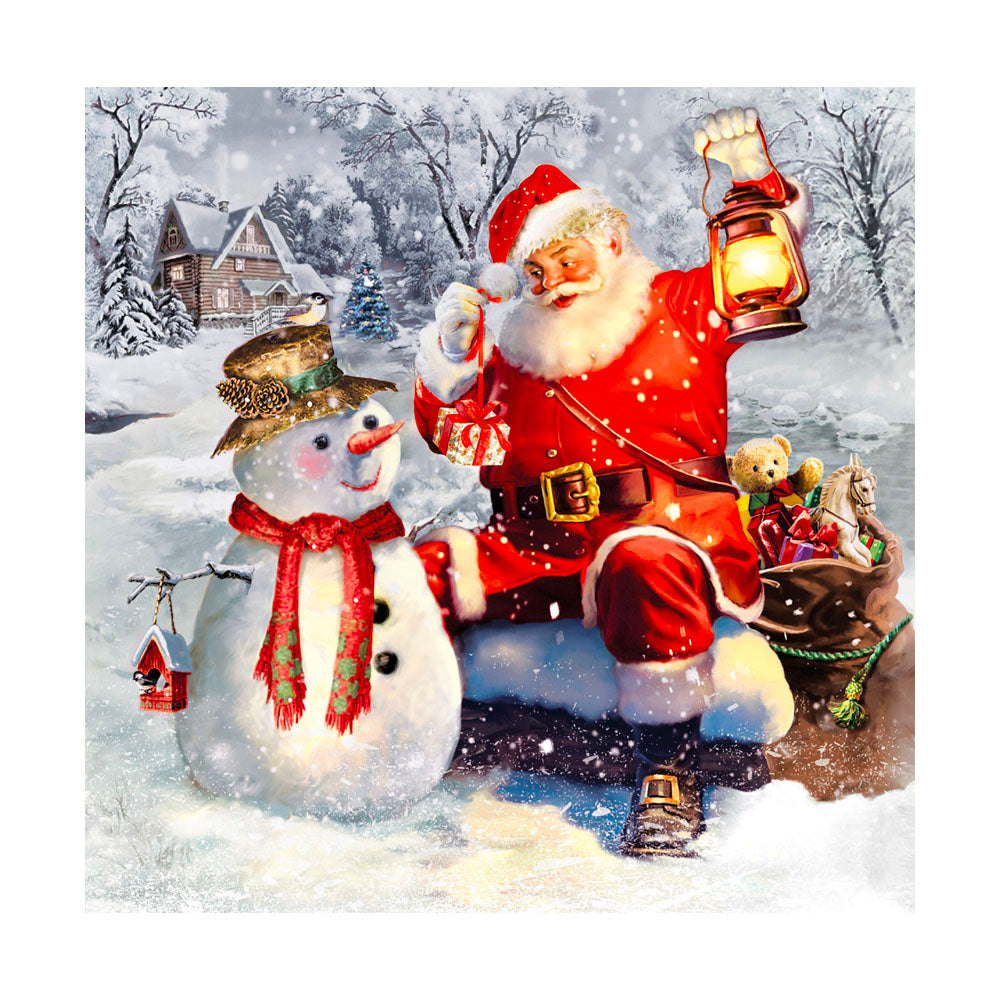 Servilleta Santa y Snowman 20 unidades