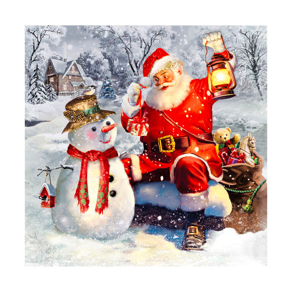 Servilleta Santa y Snowman 20 unidades