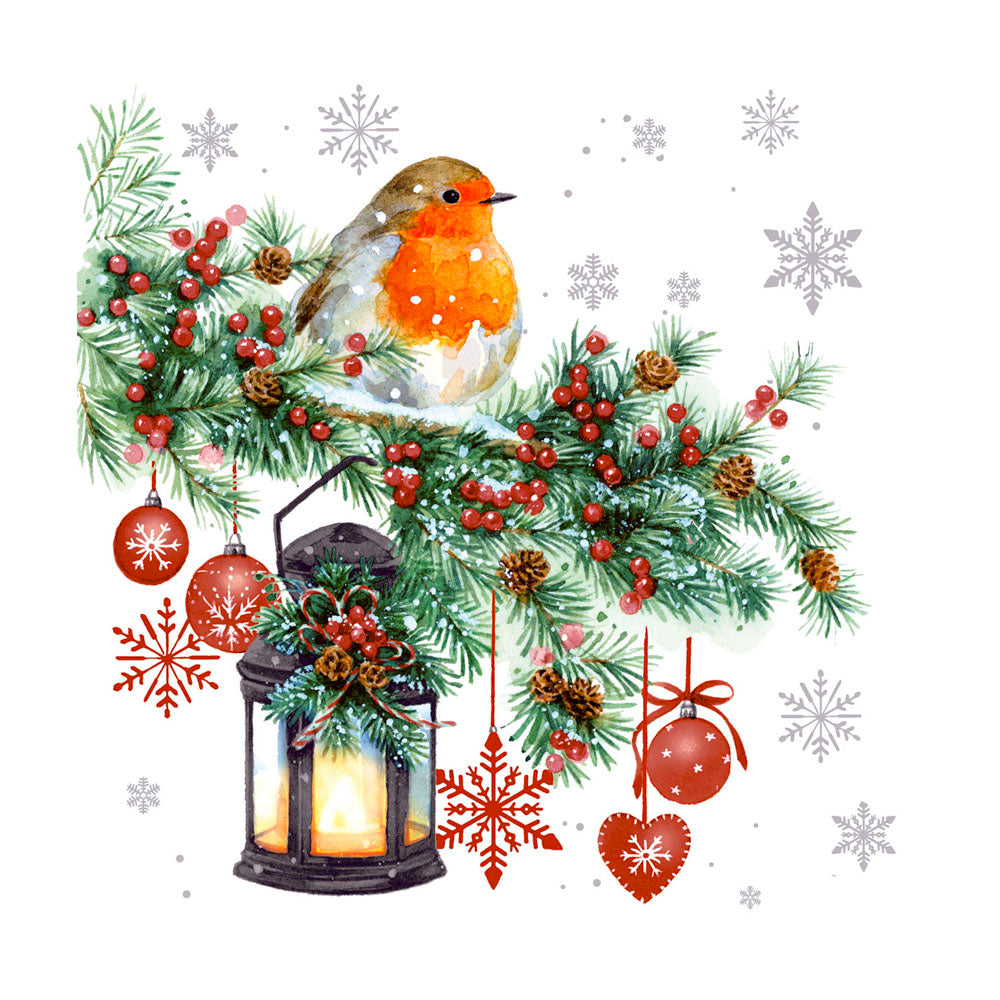 Servilleta Pajarito en Navidad 20 unidades
