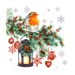 Servilleta Pajarito en Navidad 20 unidades