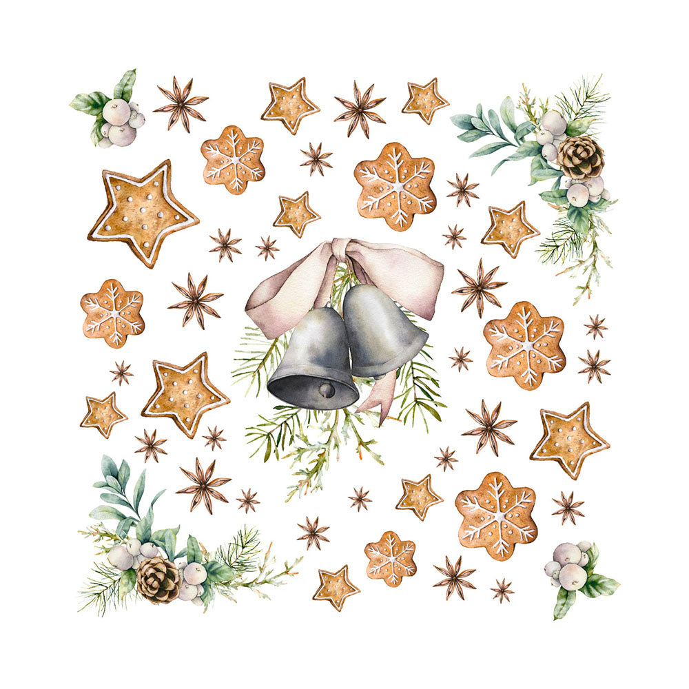 Servilleta Campanas de Navidad 20 unidades