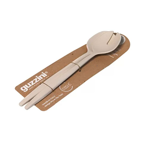 Set 2 Cucharas 'Tierra' Para Servir Color Blanco