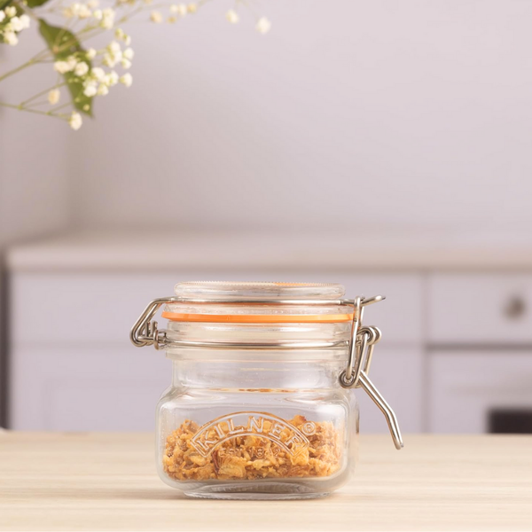 Frasco Kilner Cuadrado Cierre Clip 0.25Lt