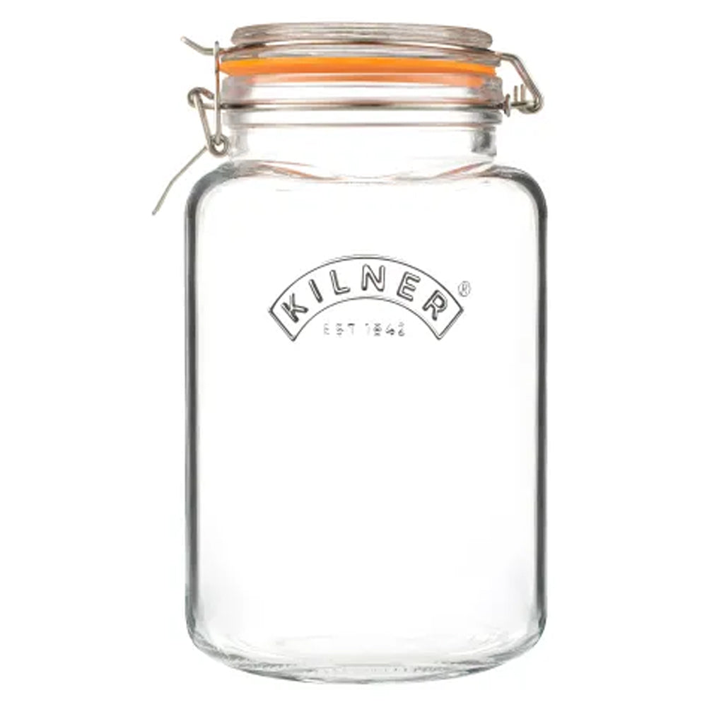 Frasco Kilner Cuadrado Cierre Clip 3 Lt