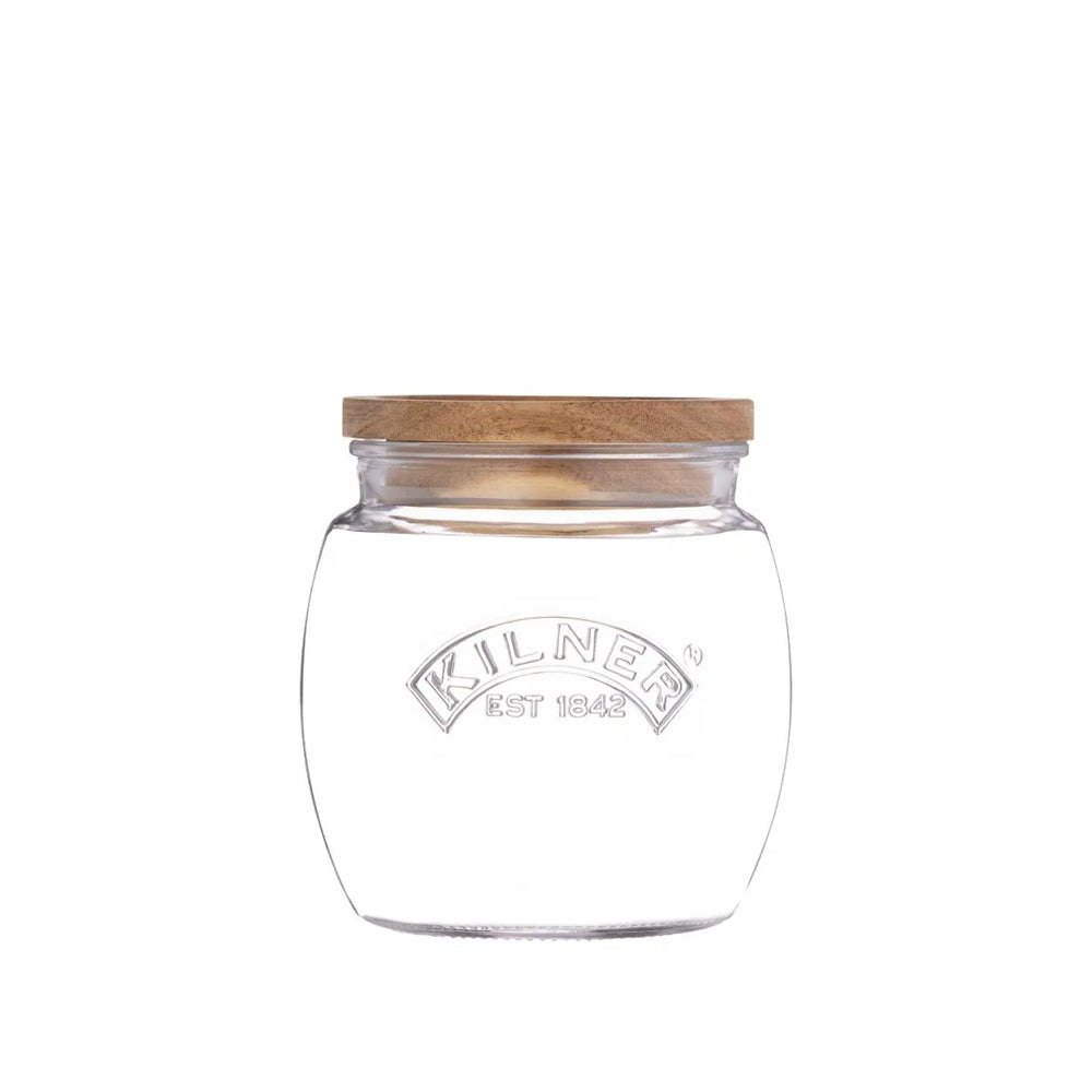 Frasco Kilner Universal Push Top Madera 0.85Lt