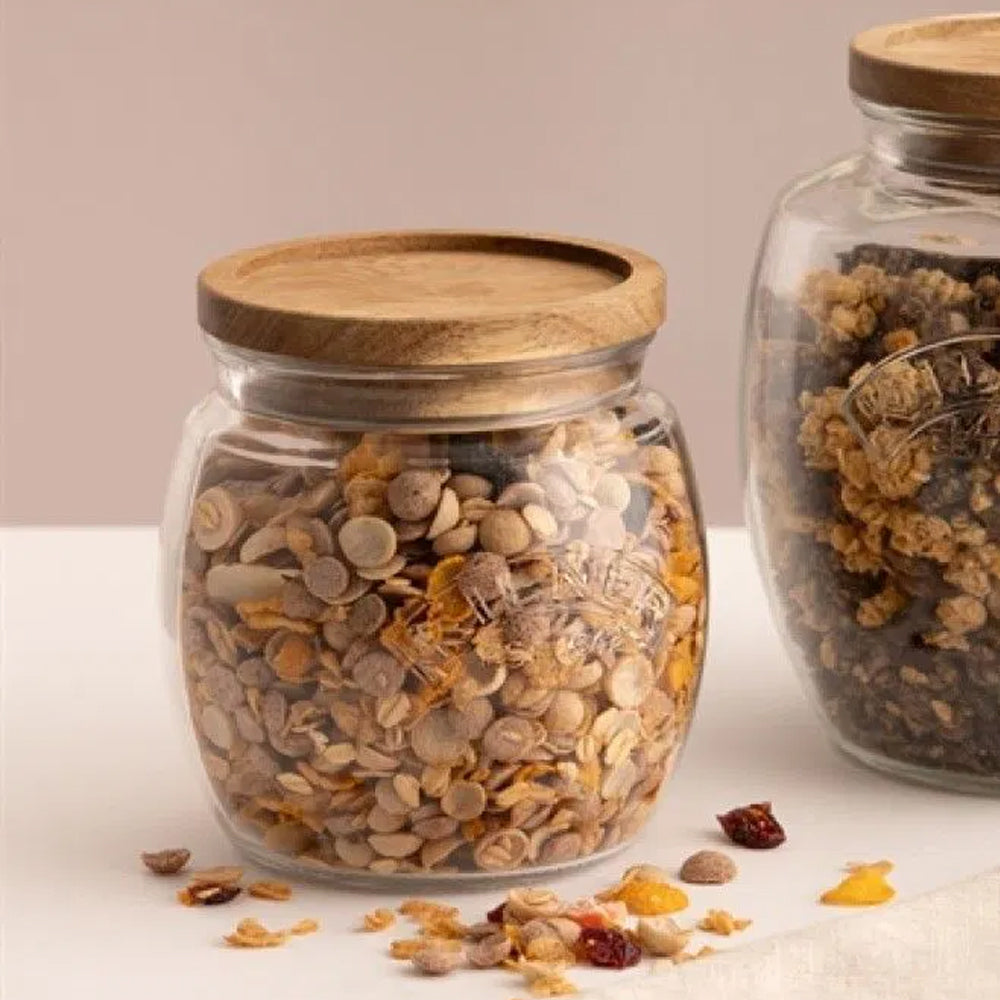 Frasco Kilner Universal Push Top Madera 0.85Lt