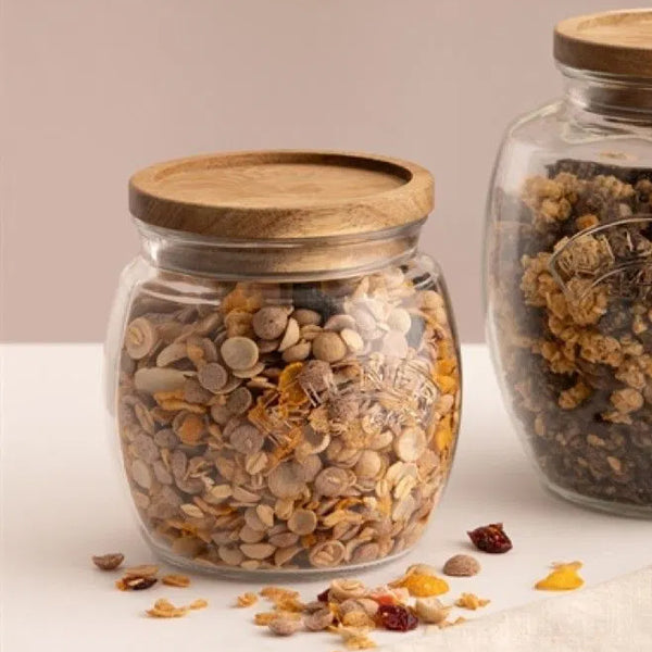 Frasco Kilner Universal Push Top Madera 0.85Lt