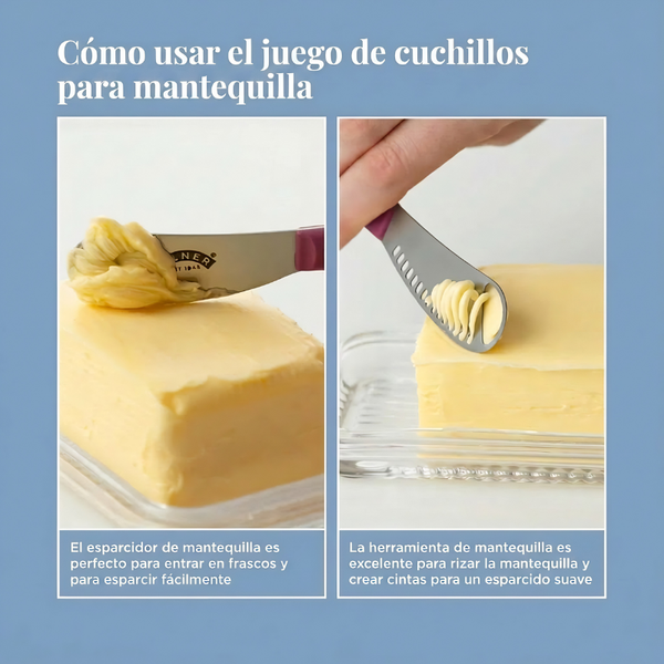 Set 2 Cuchillos Kilner Mantequilla