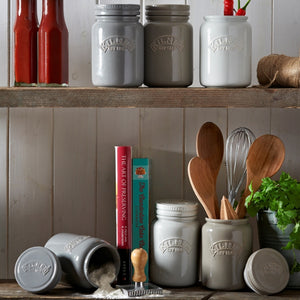 Frasco Kilner Push Top Cerámica Gris 0.6Lt