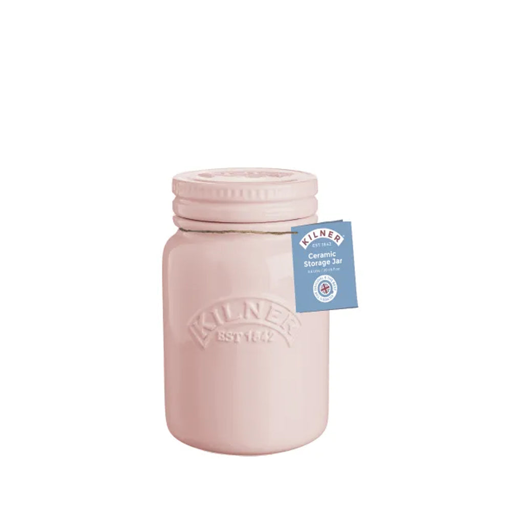 Frasco Kilner Push Top Cerámica Pink 0.6Lt