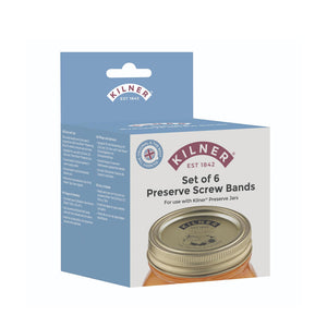 Set 6 Bandas de Tapas Frasco Kilner Conservas