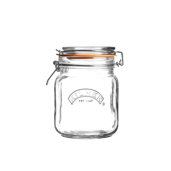 Frasco Kilner Cuadrado Cierre Clip 1Lt