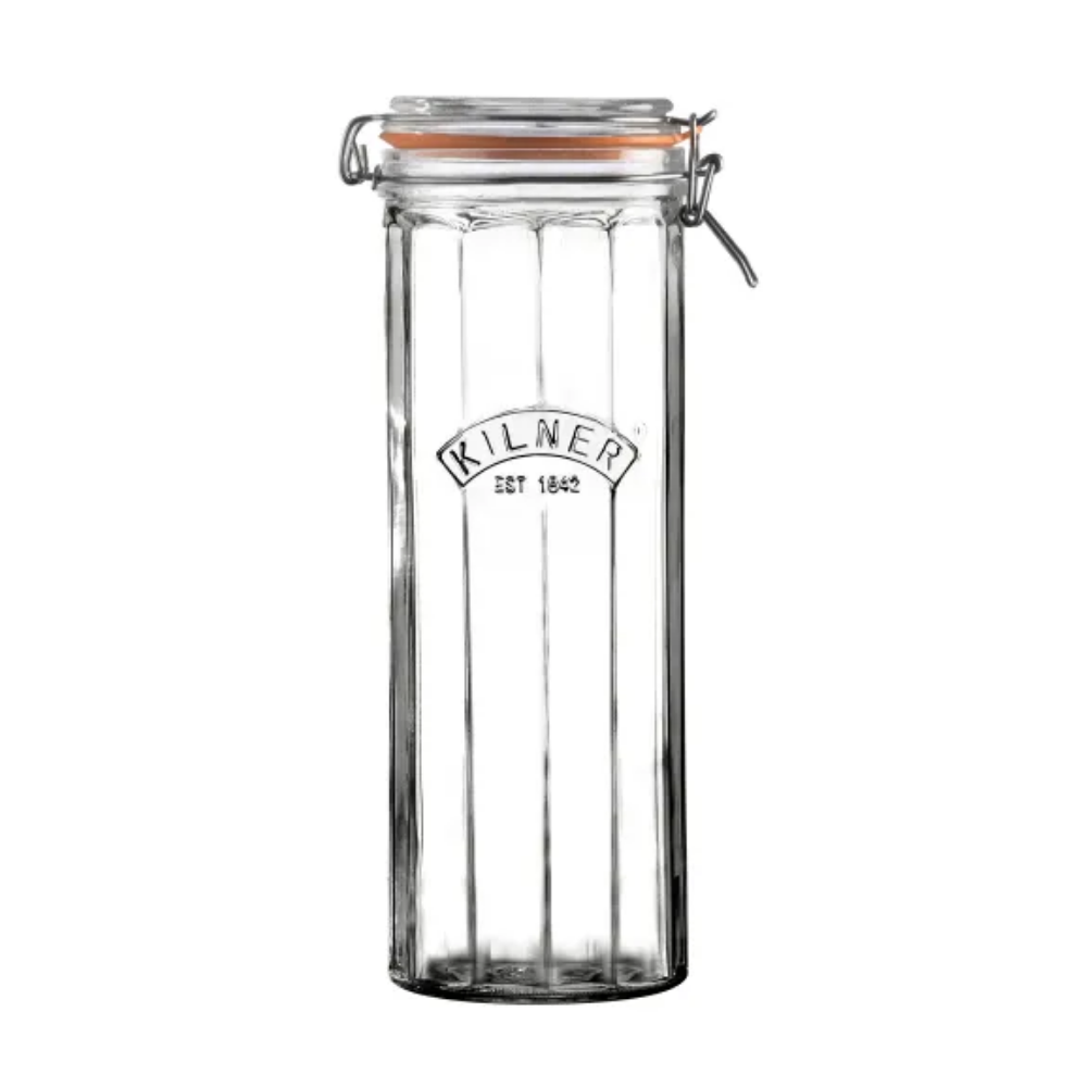 Frasco Kilner Faceteado Cierre Clip 2.2Lt