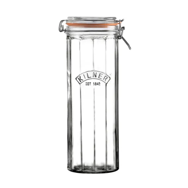 Frasco Kilner Faceteado Cierre Clip 2.2Lt