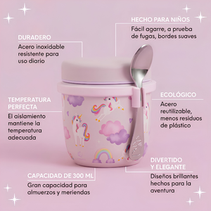 Termo Believe Unicornio con Cuchara