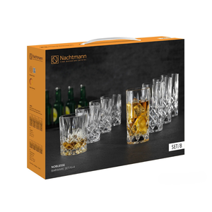 Set 4 Vasos Largos y 4 Vasos Cortos Noblesse