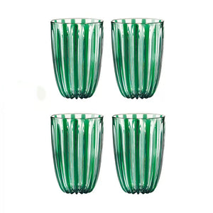 Set 4 Vasos Dolcevita Esmeralda
