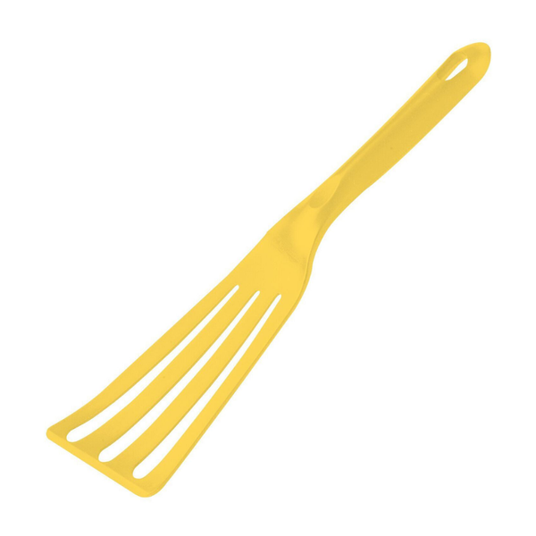 Espátula Ranurada Slim Amarillo 30cms
