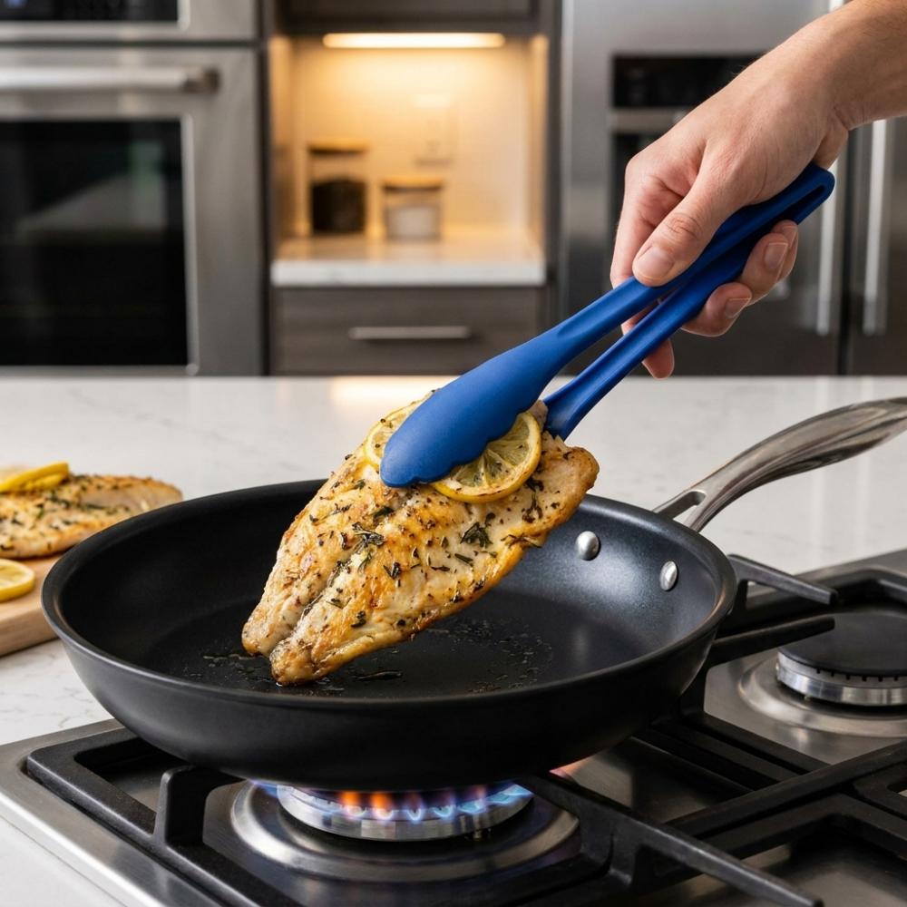 Pinzas de Cocina Azul 25cms