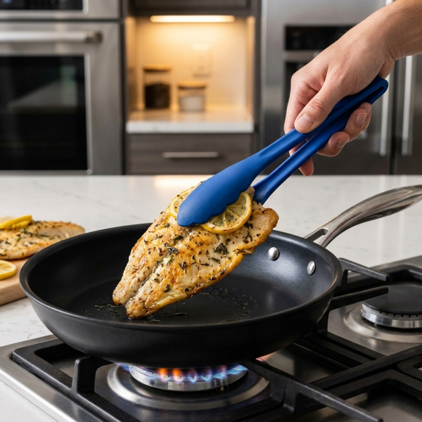 Pinzas de Cocina Azul 25cms