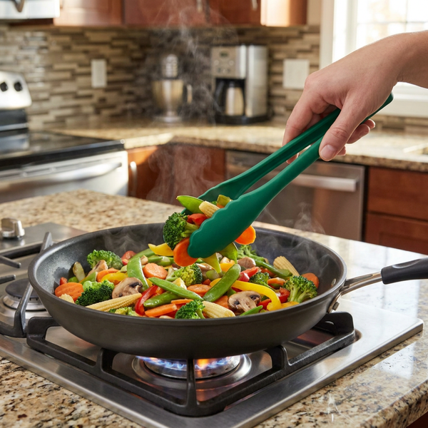 Pinzas de Cocina Verde 25cms