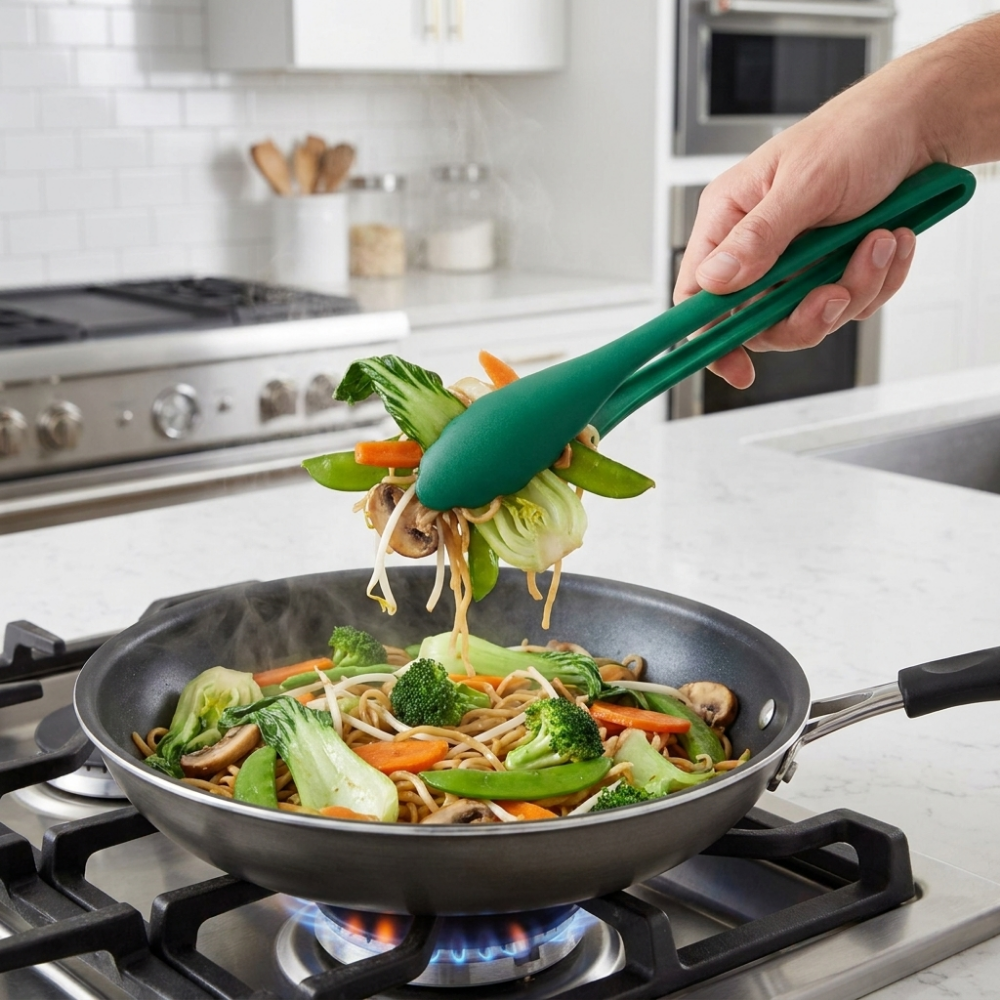 Pinzas de Cocina Verde 25cms
