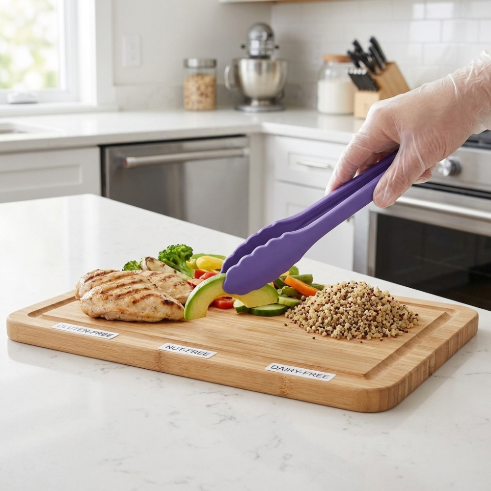 Pinzas de Cocina Morado 25cms