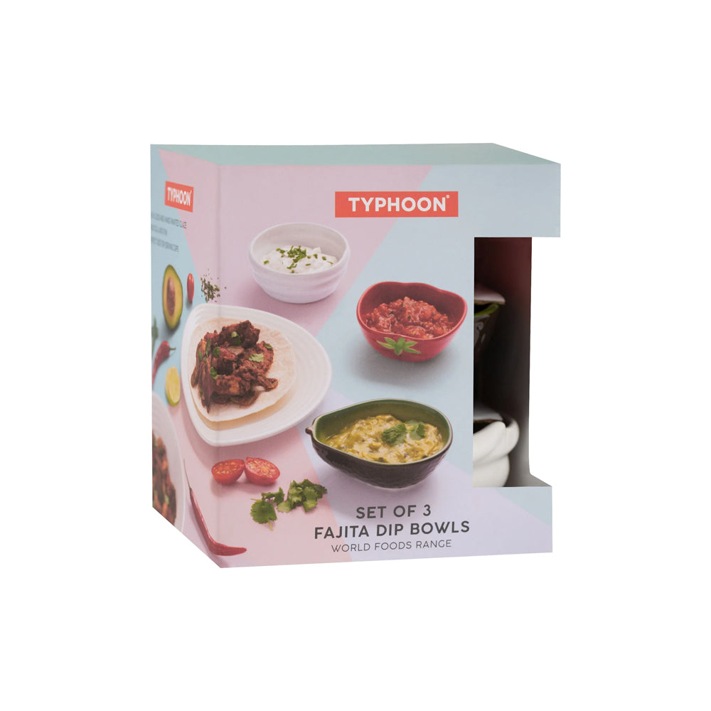 Set 3 Bowls World Foods Fajita