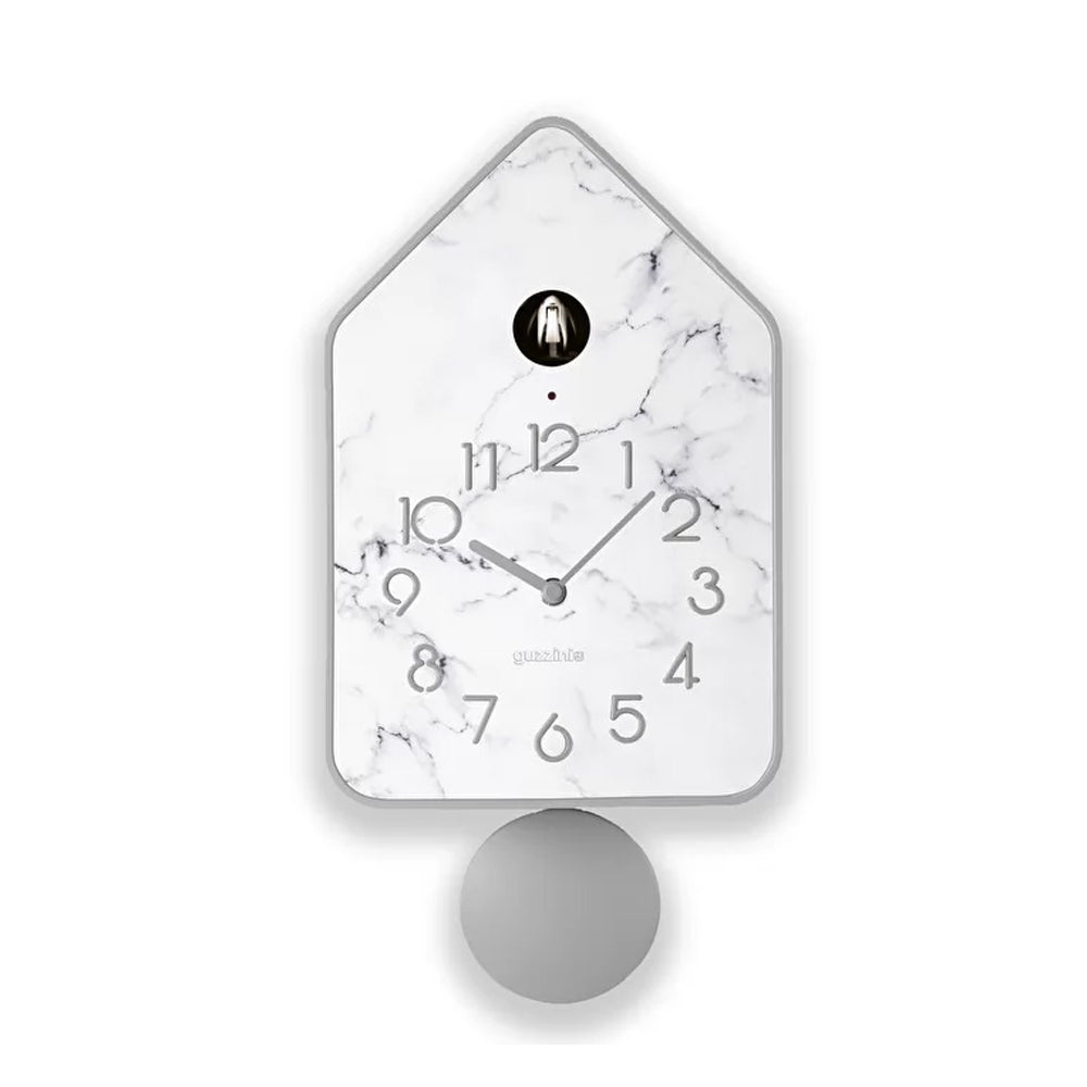 Reloj CuCkoo 'Mármol' con Péndulo Gris Claro