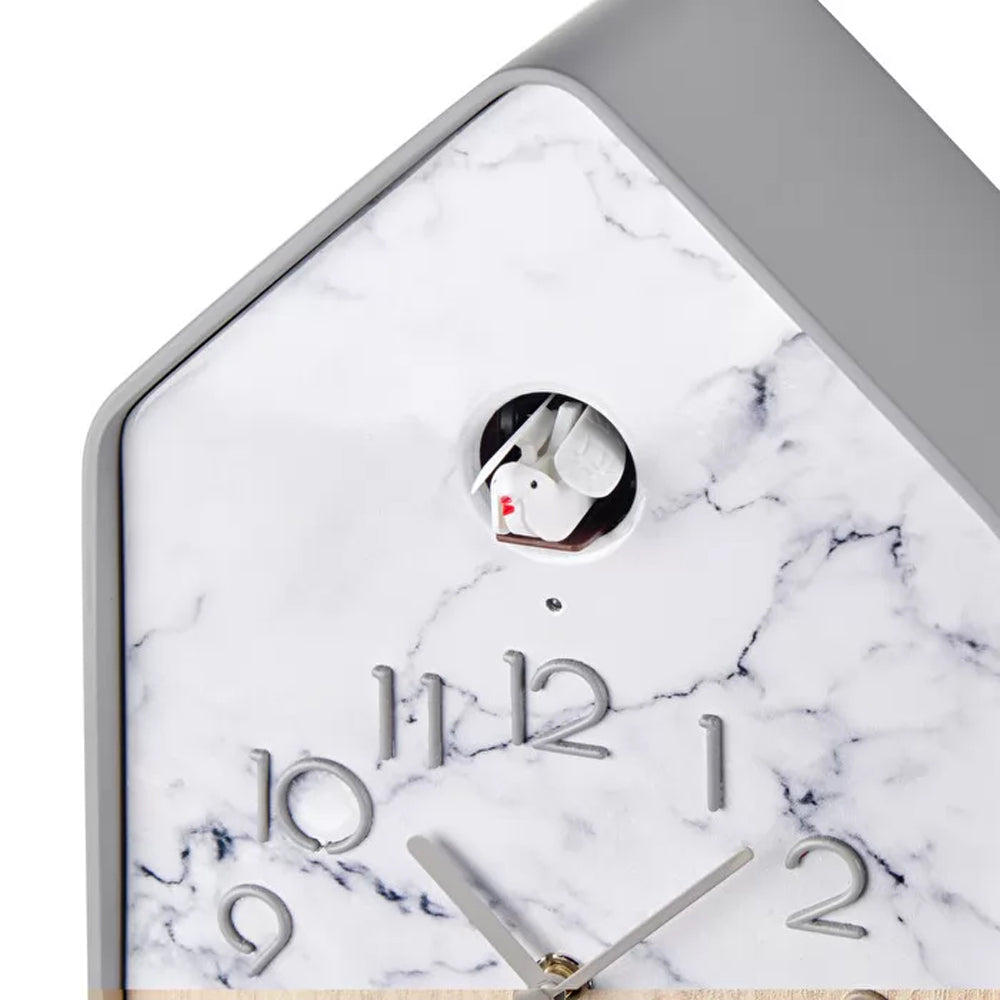 Reloj CuCkoo 'Mármol' con Péndulo Gris Claro