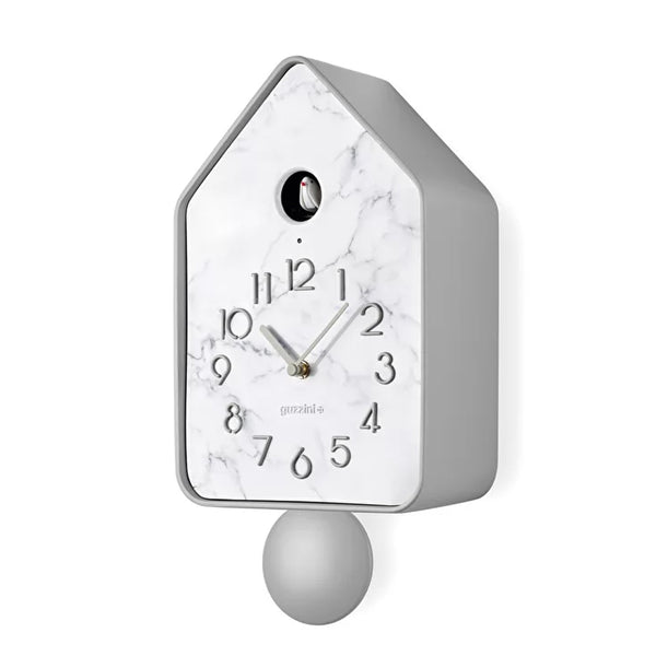 Reloj CuCkoo 'Mármol' con Péndulo Gris Claro