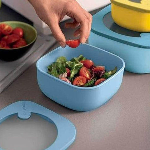 Contenedor Store&More Anti-Derrame Celeste 0.975 Lt