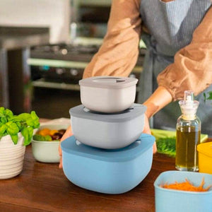 Contenedor Store&More Anti-Derrame Celeste 0.975 Lt