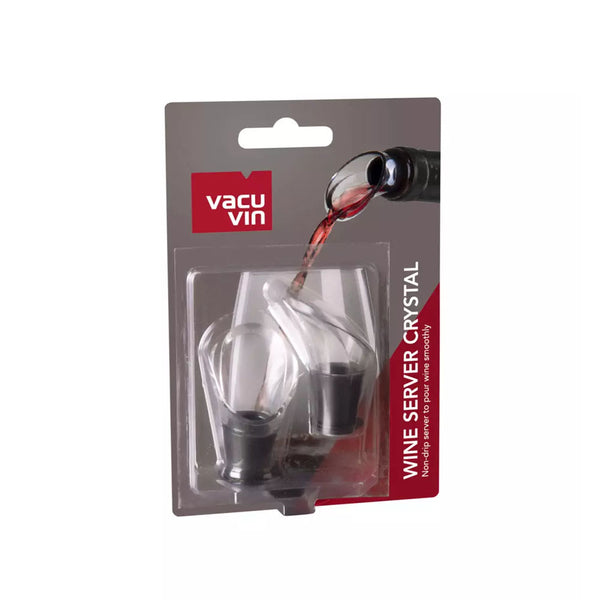 Set 2 Servidores Vino Cortagota Cristal