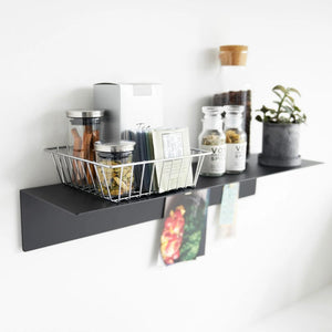 Repisa con Panel Magnético Negro 50cms