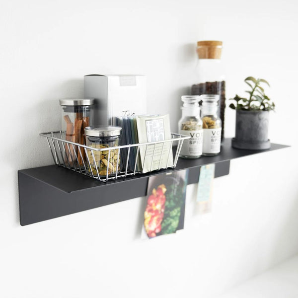 Repisa con Panel Magnético Negro 50cms