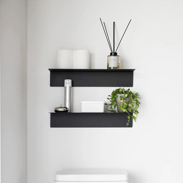 Repisa con Panel Magnético Negro 50cms