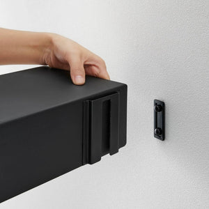 Repisa con Panel Magnético Negro 50cms