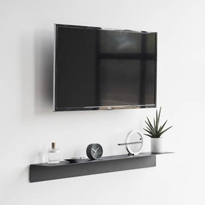 Repisa con Panel Magnético Negro 90cms