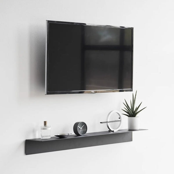 Repisa con Panel Magnético Negro 90cms