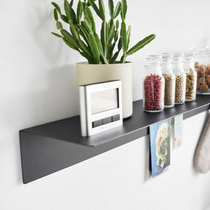 Repisa con Panel Magnético Negro 90cms