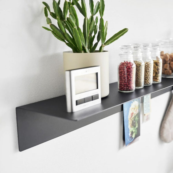Repisa con Panel Magnético Negro 90cms