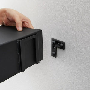 Repisa con Panel Magnético Negro 90cms