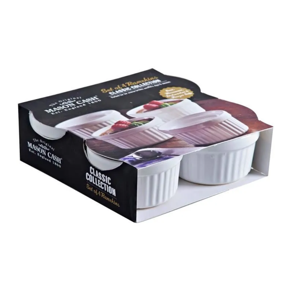 Set 4 Ramekin Classic Collection Blanco 9cms